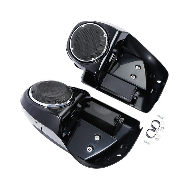Motorcycle 6.5" Speaker Box Lower Vented Fairing Leg For Harley Touring Electra Glide Road King Street Glide 2014-2024
