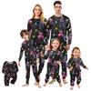 Prints Family Matching Long Sleeve Tops+Pants Set Family Matching Sets