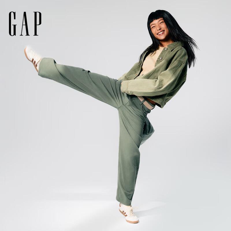 

Gap Women s Barrel-Shaped Mid-Waist Jeans