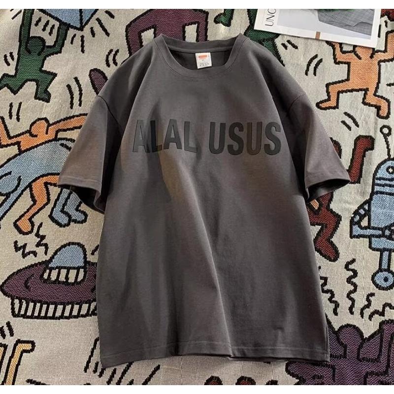 Men Short Sleeve T-Shirts Letter Graphic Print Half Sleeve Tshirts Pullover T-shirt Casual Tee Man Korean Casual Round Neck Retro Tops For