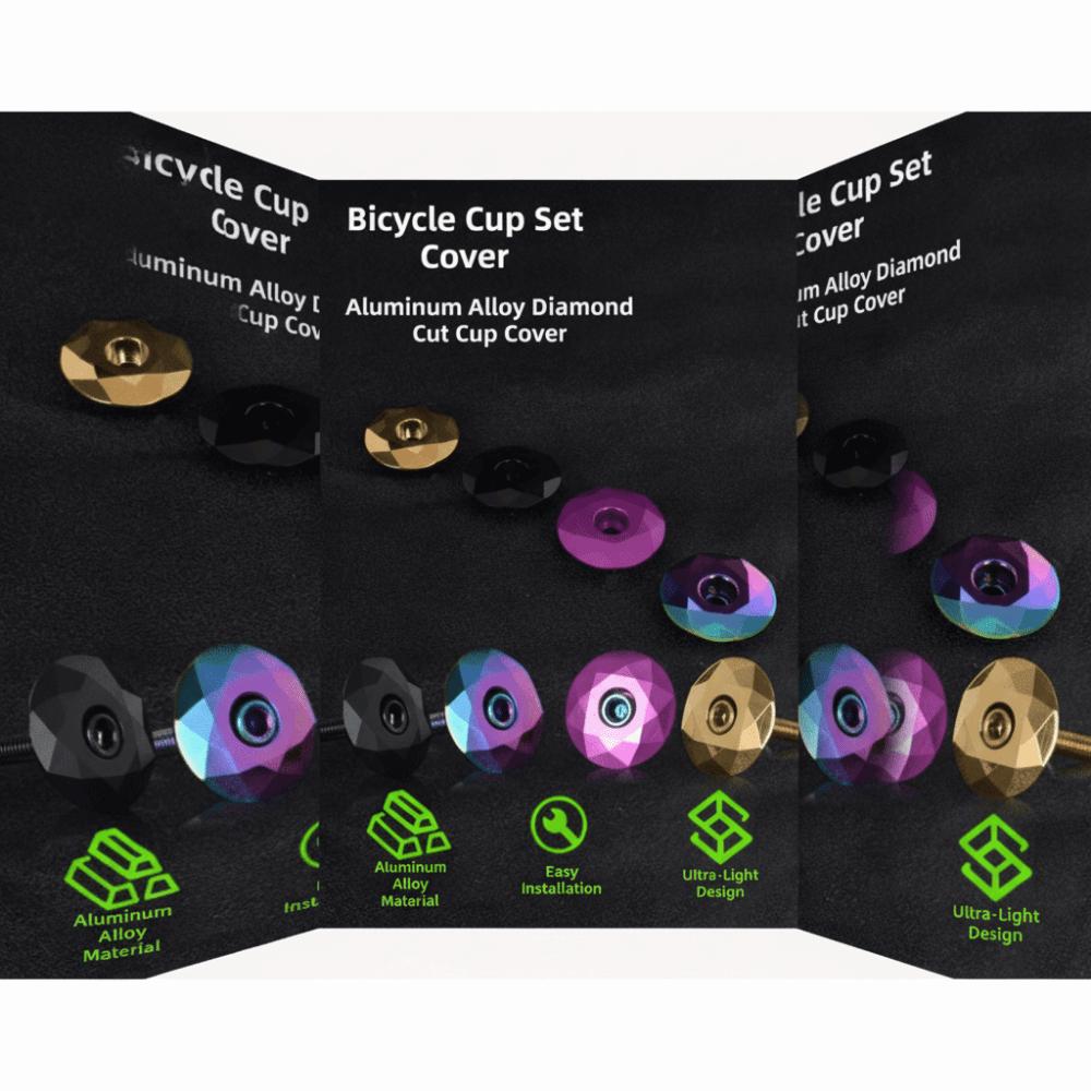 Cycling Parts Bicycle Headset Spacers Aluminum Zinc Zinc Alloy Bicycle Grip End Cap  Biking Accessories