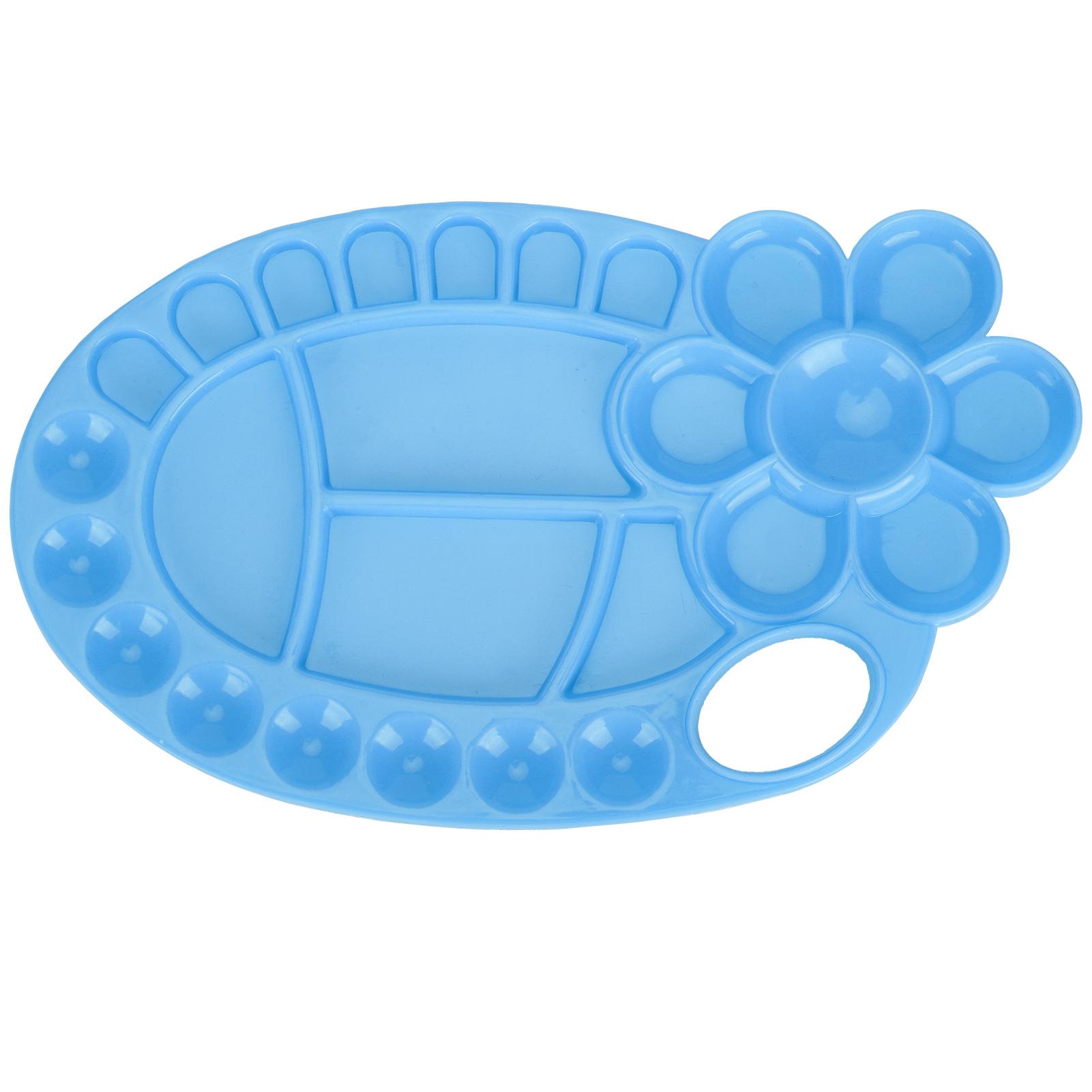 

Палитры для краски Пластиковая палитра для акварельной живописи DIY Художественные принадлежности для краскиСиняя синий