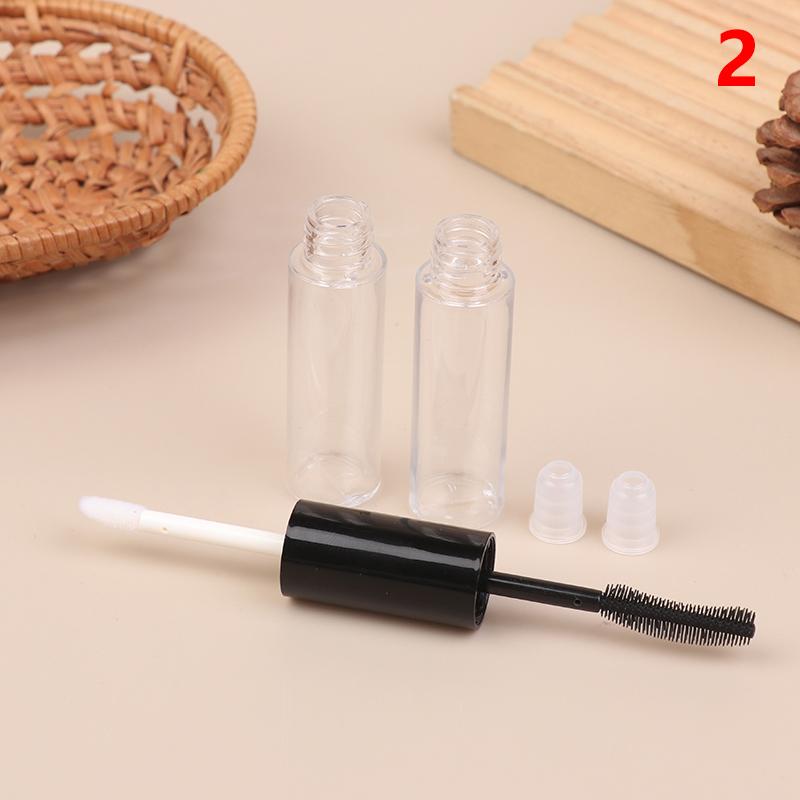 Double-Ended Empty Mascara Tube Eyeliner Lip Gloss Tubes With Wand Applicator Eyelash Cream Container Plastic Lipstick Lip Balm