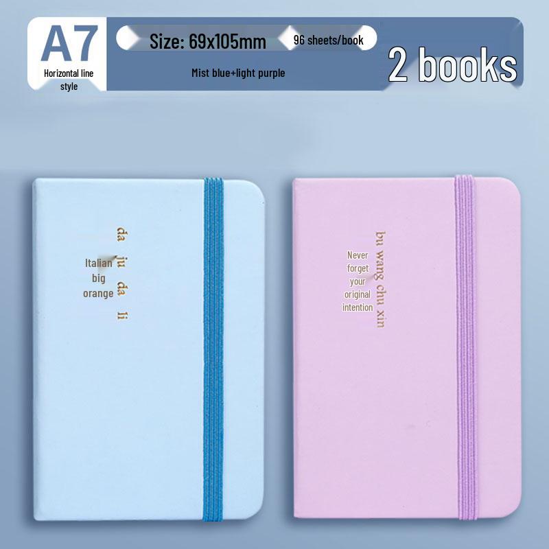 A7 Mini Pocket-Sized Notebook: Portable, Simple, and Perfect for Students