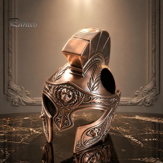 Roman Warrior Pet Mask Centurion Cat Helmet, 3D Printed Mask, Safe Headwear Funny Cosplay for Party Costume Accessories