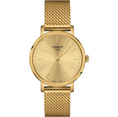 Tissot Everytime Lady Gold Pvd T143.210.33.021.00 Watch