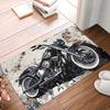 Retro Classic Motorcycle Motorcycle Lovers Gift Doormat Anti-Slip Entrance Kitchen Bathroom Door Floor Mat Toilet Carpet Rug
