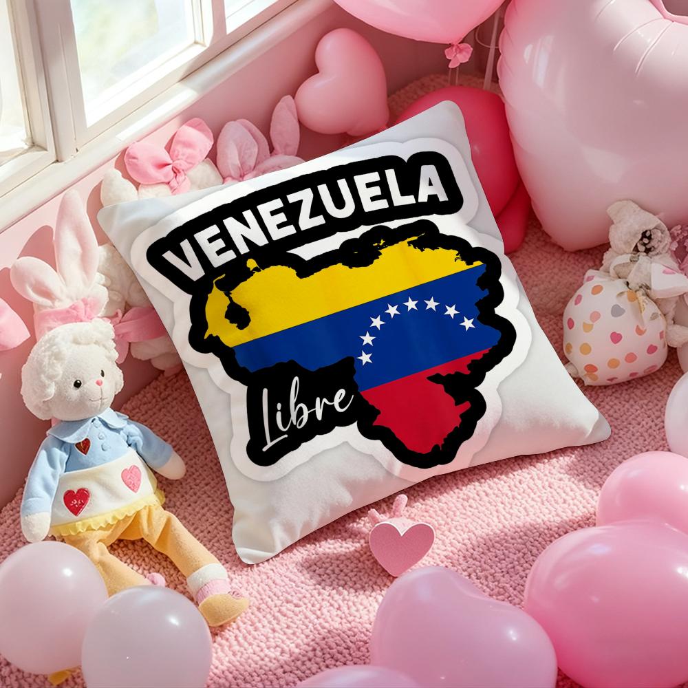 Aesthetic Art Venezuela Cushion Cover Pattern Printed Pillowcase For Living Room Sofa Cushion Cover & Bedroom Decor