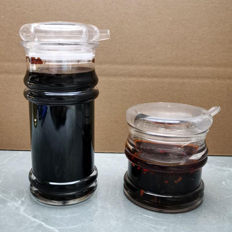 Acrylic Soy Sauce, Vinegar, Sesame Oil, and Chili Jar Set for Restaurant Tables