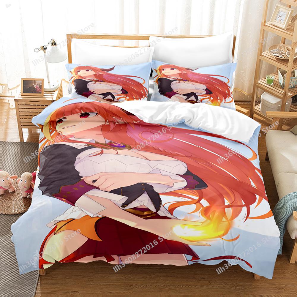 Kawaii Kiryuu Coco Bedding Set Single Twin Full Queen King Size Bed Set Adult Kid Bedroom Duvetcover Sets 3D Anime Bed Sheet Set