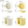 Ceramic Dipping Dish Hot Pot Seasoning Dish Sets Condiment Dishes Snack Plate Fruit Bowl Tasting Plate Sauce Tray Dessert Plates