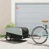 VidaXL Bicycle Trailer Black and Grey 45 Kg Iron 94049