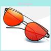Eleganti Occhiali da Sole da Donna Retro Cat Eye con Montatura in Metallo Premium Stile Aviator Specchiati