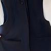 Women's Round Neck One-Button Mid-Length Suit Vest