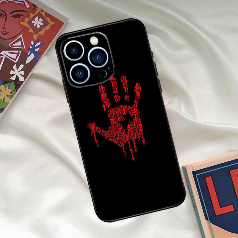

Bloody Hand Phone Case For iPhone 17 16 15 13 12 11 14 Pro Max 16 Plus 12 13 Mini 16e 17 Air Funda Cover iPhone 17 Air