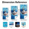 1pc Cartoon Shark Print Microfiber Beach Towel - Lightweight and Soft Extra Large Beach Fashion Blanket | Perfect for Beach, Pool, Yoga