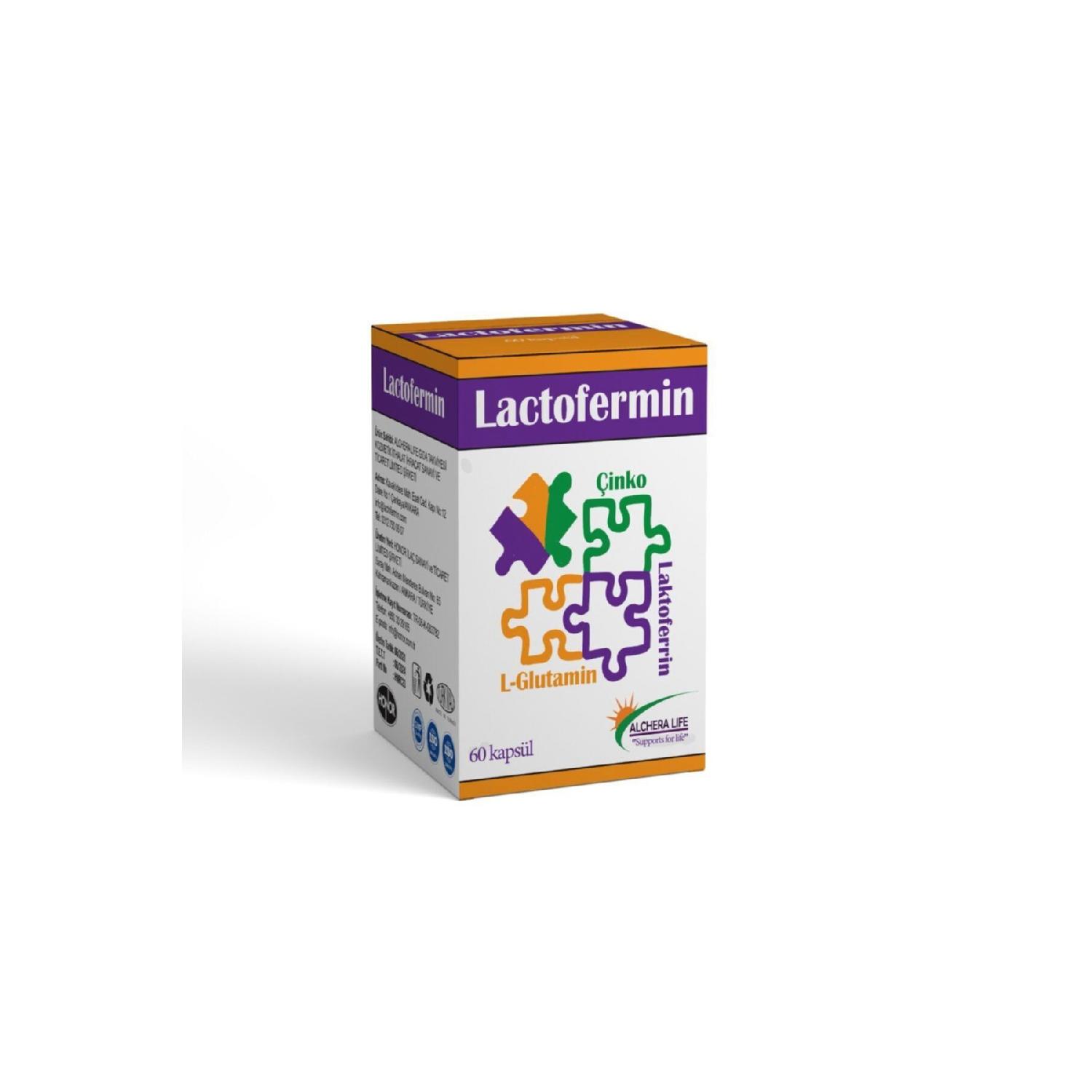 

Lactofermin Lactoferrin - Glutamine - Zinc 60 Capsules