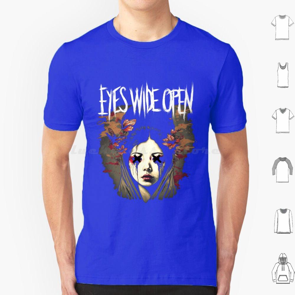 Metal Fan Art Eyes Wide Open T Shirt Big Size 100 Cotton Metal Bandshirt Eyeswideopen Deathmetal Bands Rockbands