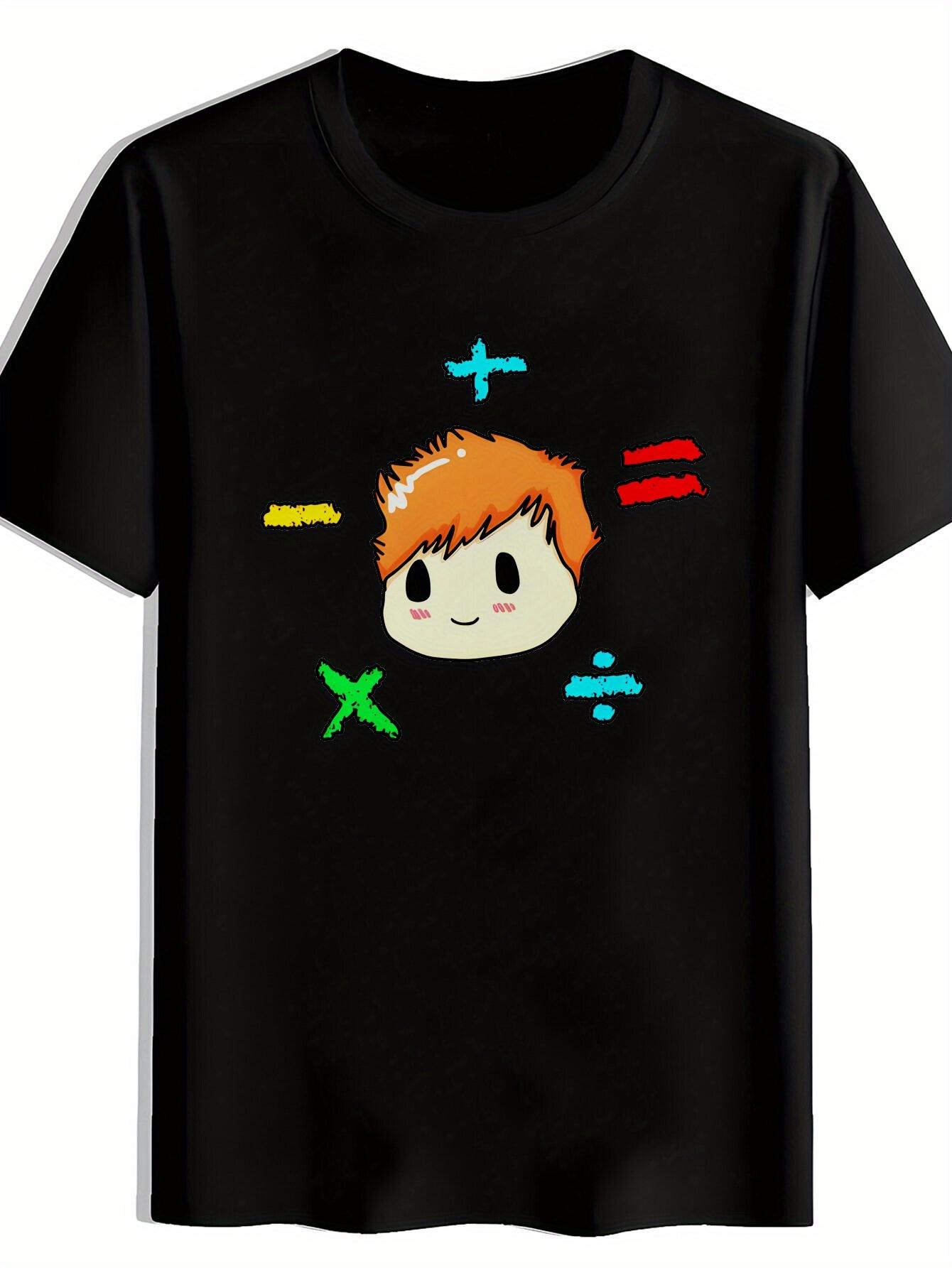 T-shirt Anime Chibi Math Symbols - Manga Style Smiling & Math Icons (Addition XL
