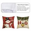 Christmas Cushion Cover 45*45cm Christmas Tree Pattern Christmas Pillow Cover Cushion Cases Santa Claus Cartoon