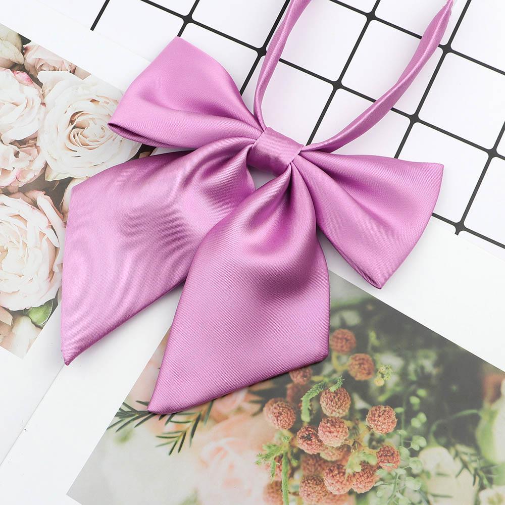 Perfect Match Colorful Women‘S Shirts Bowtie Ladies Girl School Wedding Party Bowknot Pink Bule Black Classic Butterfly Knot Suits Accessories