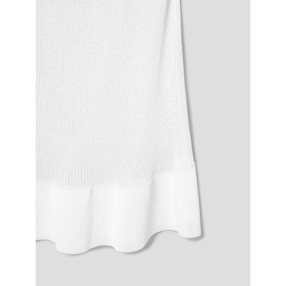 Anggae Textured Gradation Skirt White