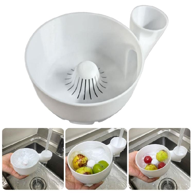 Fruit Washer Bowl With Quick Dry Feature Ergonomic Vegetable Washer For Grains Cleaning and Food Container