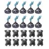 MOC Medieval Military Building Blocks Weapon Figure Accessories Shoulder Armour Helmet Bow Cape Hat Sword Brick Toy Gift X038