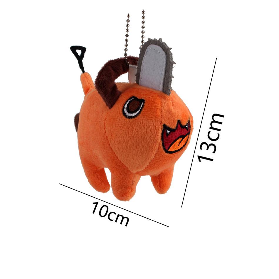 25cm Anime Chainsaw Man Dolls Plush Toy Cartoon Pochita Orange Dog Pillow Stuffed Soft Toy for Kids Birthday Gift
