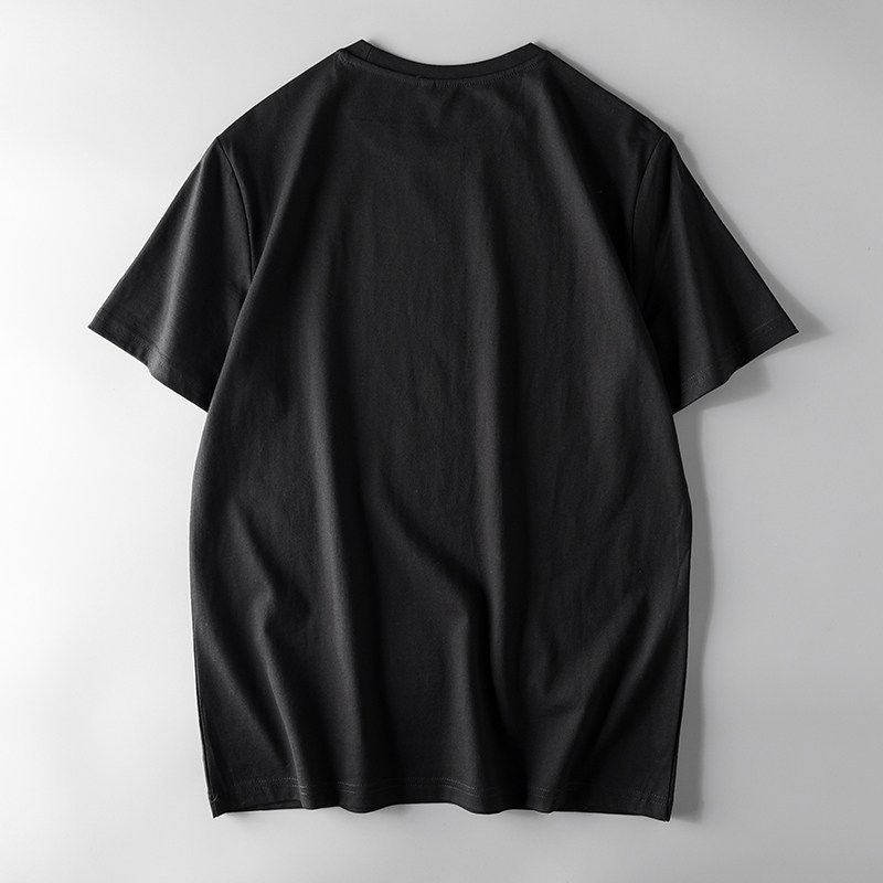 First-Line Big Brand Cut Label T-Shirt Men's Short Sleeve Tail Single Pure Cotton round Neck Export Export Original Single Half Sleeve Tops T-shirt
