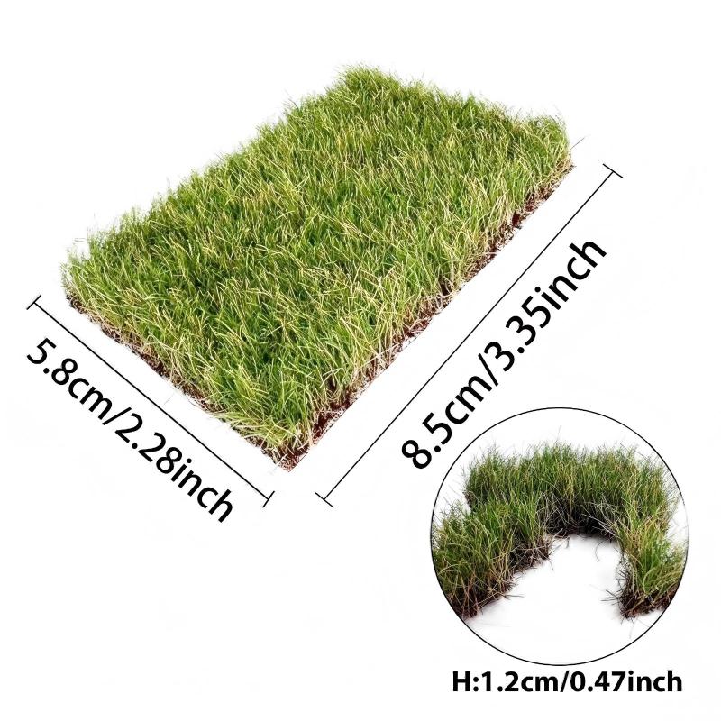 12mm Miniature Grass Clusters Hand-Tearable Model Grass For Diorama Sand Table Model Building Scene Layout DIY Craft Supplies