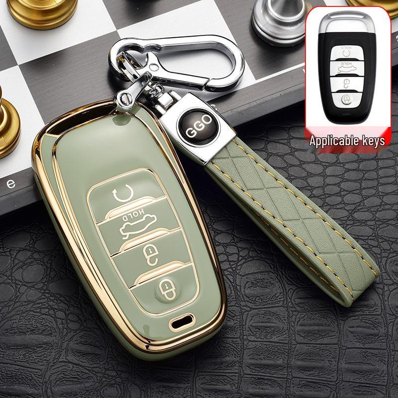 High-end Hongqi Key Case: Full Wrap, Anti-Drop, Personalized Protection for H5/EHS9 Cars
