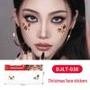 Christmas Tattoo Stickers: Easy-to-Remove Temporary Makeup Tattoos with Tree, Reindeer, and Snowflake Designs.