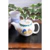 Waza no Kura Vaisselle Japonaise Élégante Porcelaine de Kutani Théière Pot Petit Motif Fleur Moineau Passoire à Thé Incluse Marque Céramique Vaisselle Fabriqué en