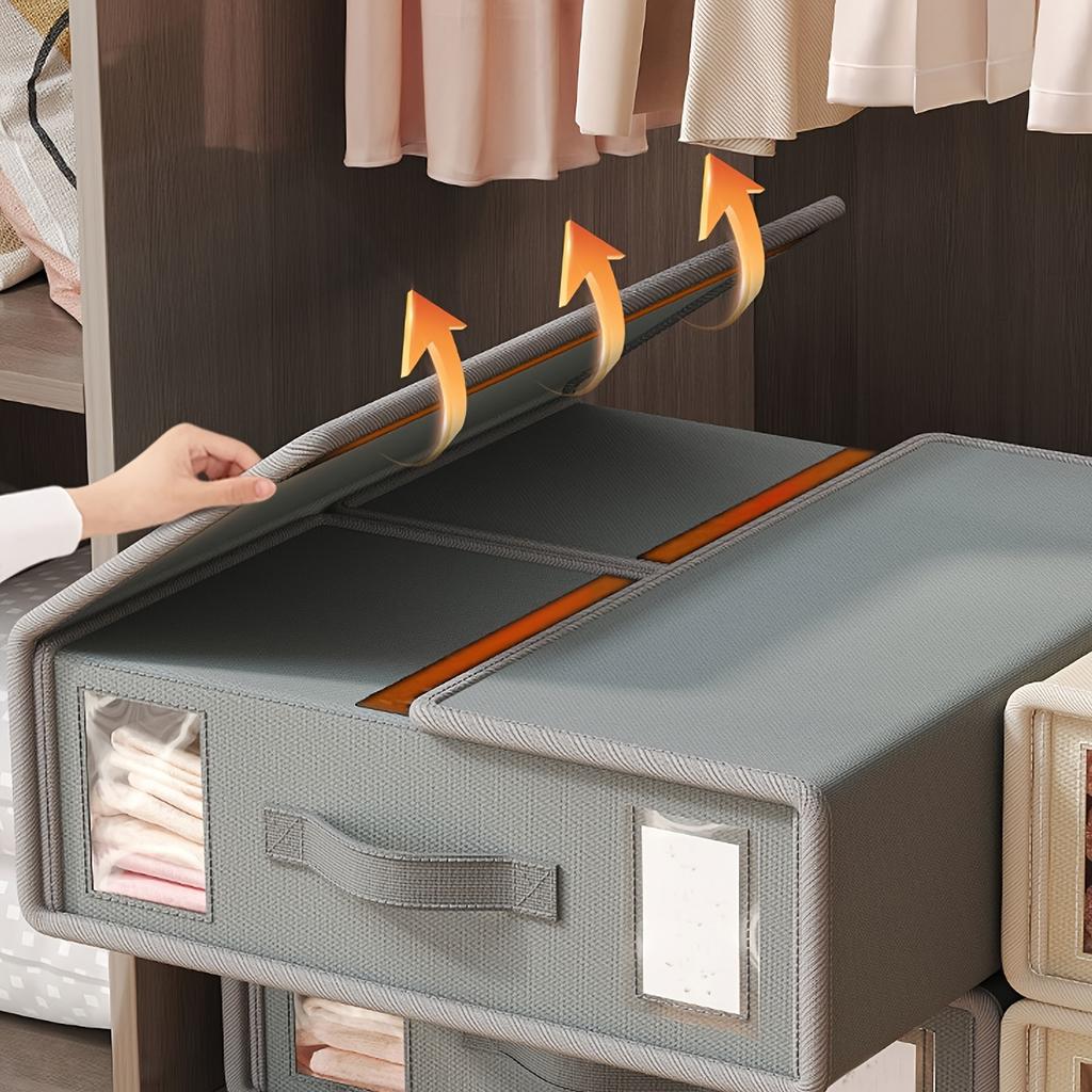 Bettlaken-Organizer - Aufbewahrungsorganizer für vierteiliges Bettlaken-Set - Elegante Aufbewahrungsbox aus Canvas Handwäsche