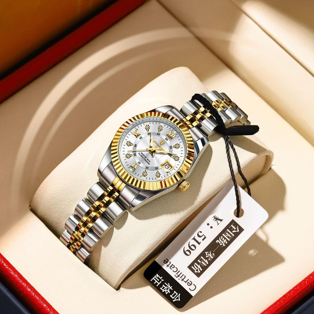 Orologio da Donna Lussuoso Luminoso al Quarzo