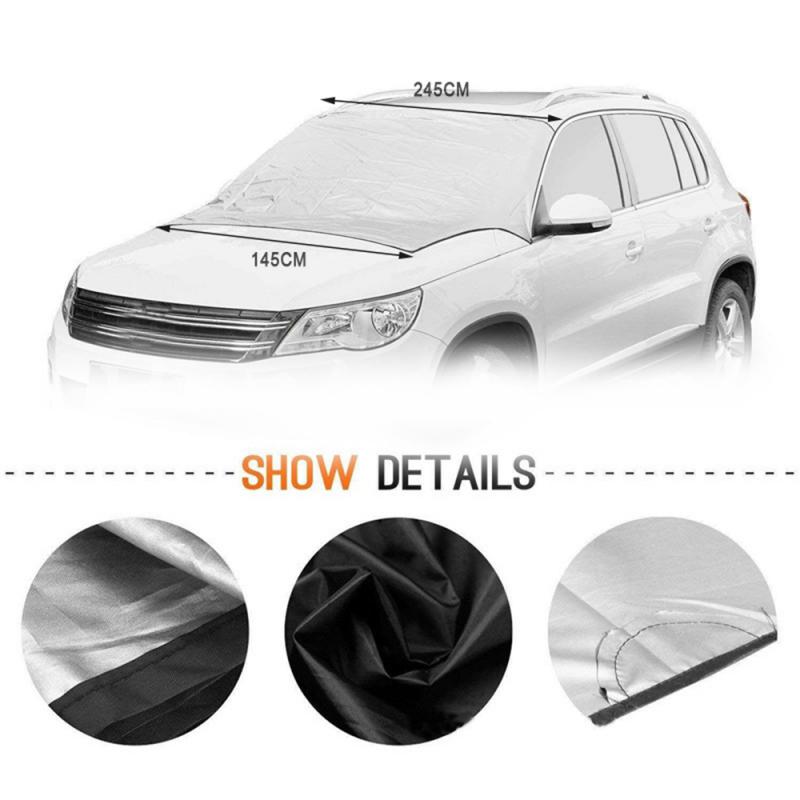240*140cm Winter Car Snow Cover Thickening Anti-frost Anti-freeze Sunshield Sunscreen Snow Block Clothing Cover Car Accessories