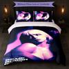 Billie Eilish Print 3Pcs Duvet Cover Set 1 Duvet Cover and 2 Pillowcases Soft Bed Linen For Household Bedroom