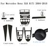 For Benz SLK R171 2004-2010 Interior Central Control Panel Door Handle 5D Carbon Fiber Stickers Decals Car Styling Accessorie