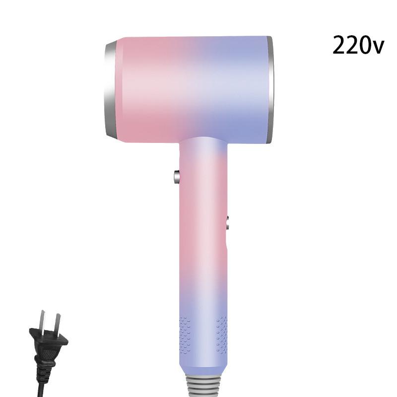 

Фен для волос T-образной формы Градиентный пудрово-пурпурный Высокомощный Бытовое использование 220 В розовый