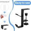 Multi-purpose Desk Edge Double Hooks Punch-free Desk Hanger Adjustable Backpack Storage Hanging Hook Office Home Table Organizer