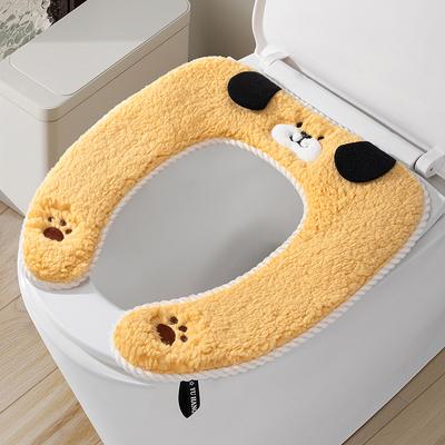 1Pc Toilet Seat Cover, Household Thickened Toilet Seat Cover, Autumn And Winter Style Toilet Seat Gasket, Thickened Seat Cushion