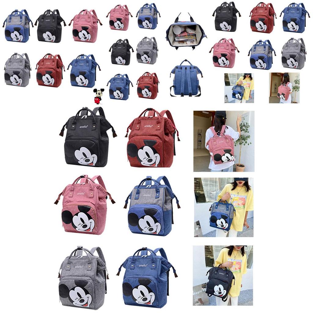 Multifunktionale Mickey Mama-Tasche für stilvolle Mütter mit Oxford-Gewebe und Cartoon-Mustern 30l Fassungsvermögen
