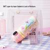 Deli Kids' Smart Fingerprint Insulated Straw Water Bottle, 580ml