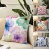 1P-Floral Print Cushion Cover Fabric Soft Furnishing,Pillowcase, Cushion Cover, Sofa Pillow, Home Decoration