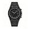 Hip Hop Wristwatch For Men Luxury Ice Out Full Diamond Watches Fashion Green Watch Waterproof Week Display Clock