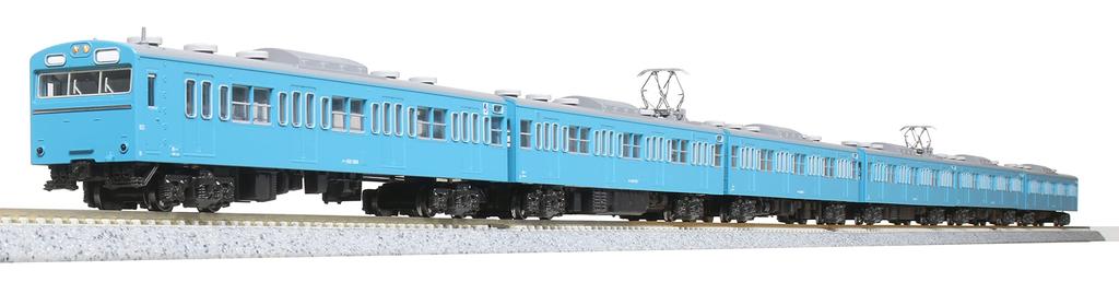 KATO N Gauge 103 Series Sky Blue Set Model Train 4-Car 10-1743A