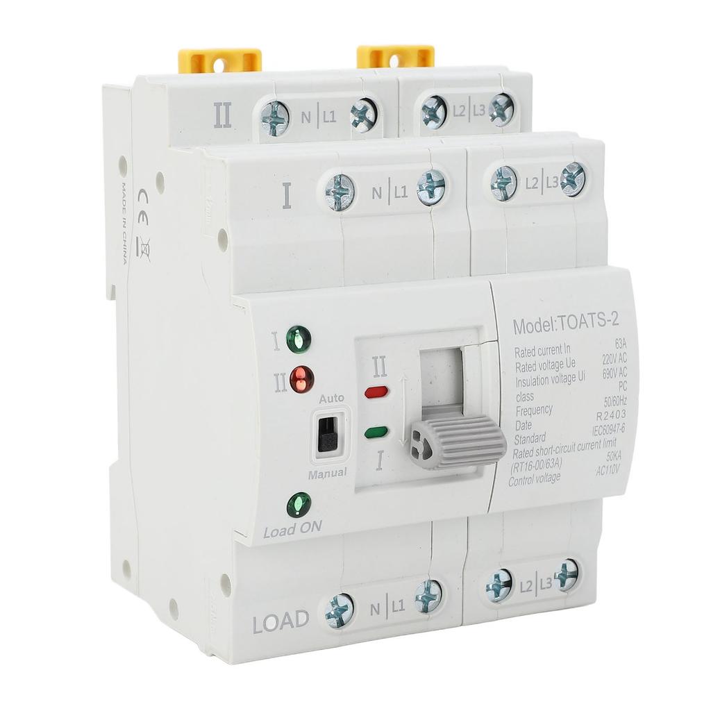 Dual Power Automatic Transfer 4P Generator Transfer Changeover 32A for Control