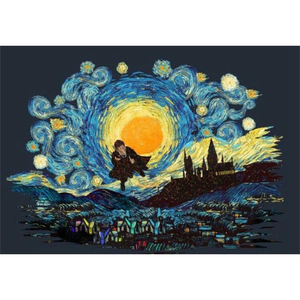 Zamek Harry'ego Pottera Magia Diamentowe Malowanie Sztuczna Mozaika Haft Krzyżykowy Łazienka 5D DIY Wzór Artystyczny Tworzenie