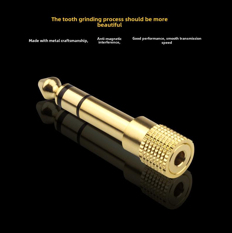 Geyun 6.5mm To 3.5mm Audio Adapter Male-to-Female Headphone & Microphone Converter